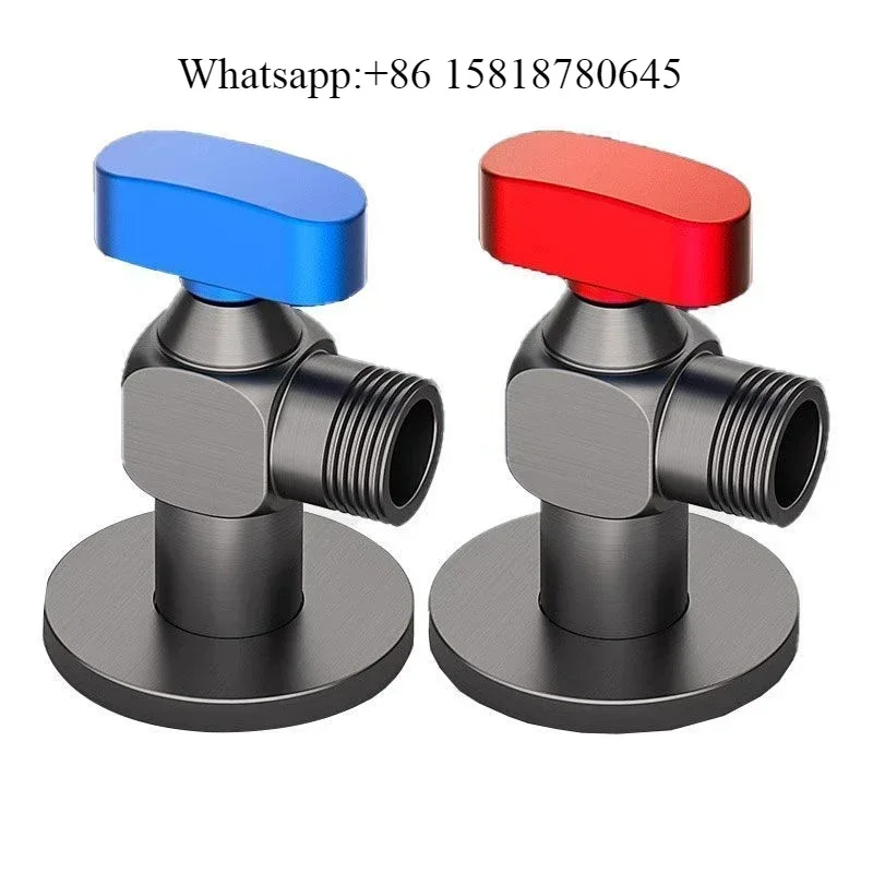 Triangle valve all copper hot and cold water heater gas 4 points 6 points ball valve ball core water stoplarge flux switch parts