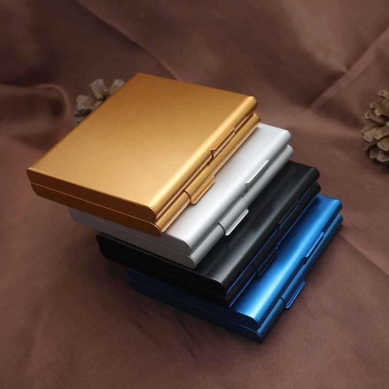 20 Sticks Fashion Double Layer Pipe Creative Personality Cigaret Case Metal Cigarette Case Cigarette Cigarette Holder Gift for M