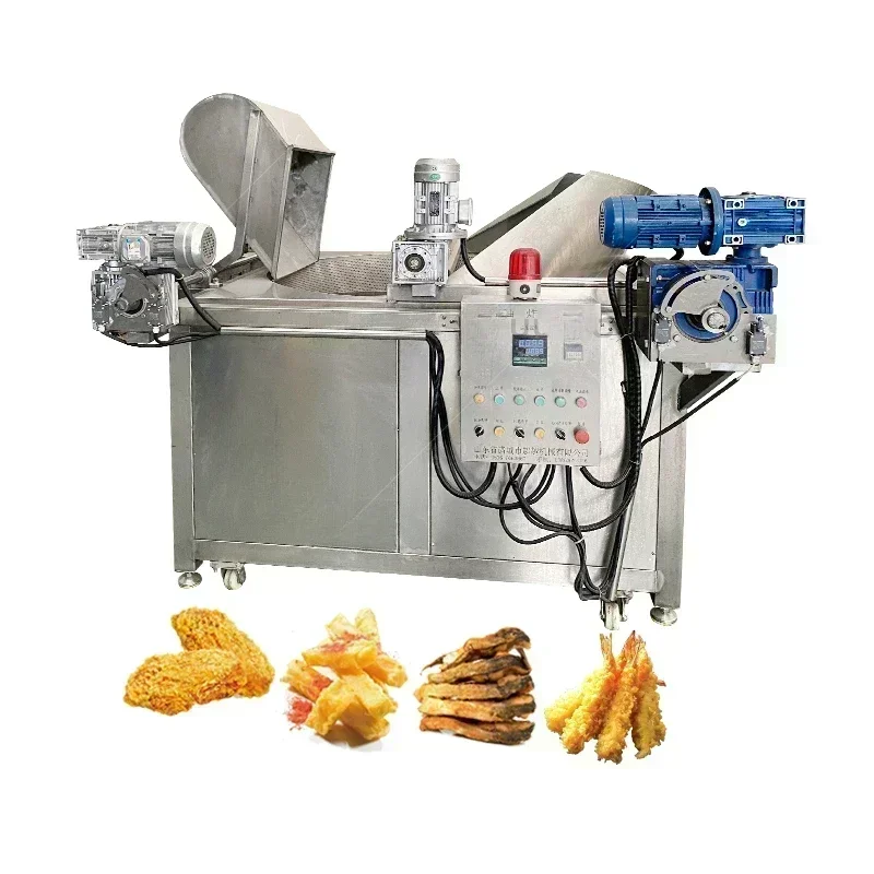 

-professional Factory Supply Industrial Gas Deep Fryer Automatic Cassava Tortilla Chips Frying Machine Automatic Frying Machine