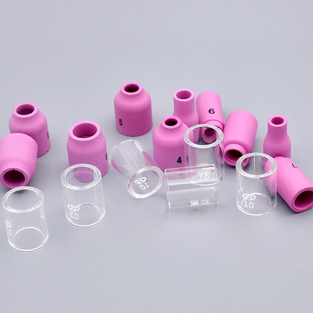 Metal Fabrication Welding Parts For WP17 WP18 WP26 TIG Torch Accessory Set Ceramic Nozzle Glass Cup Collet Body Kit