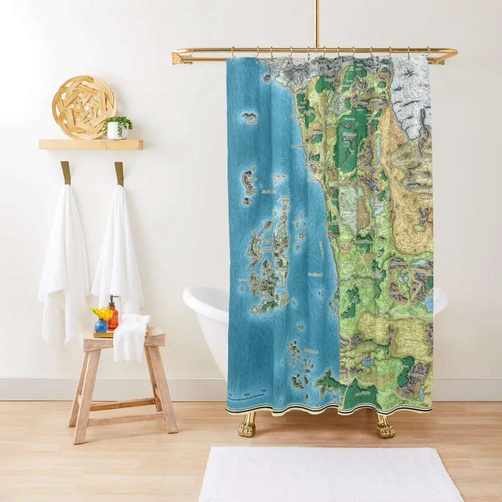 

Faern map Shower Curtain Transparent Bathroom Shower Bathroom Curtains For Shower