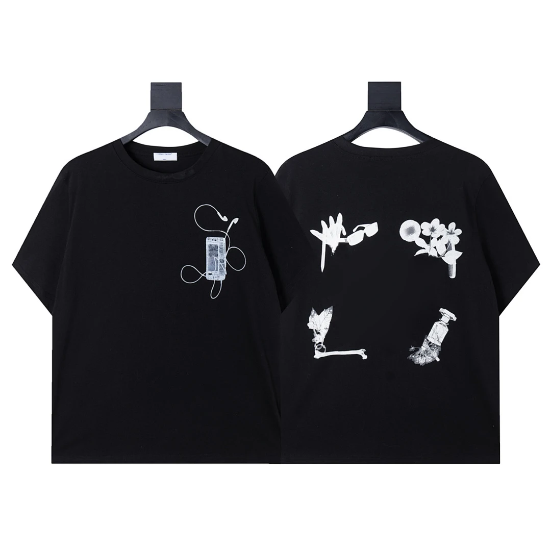 

2026ss "C/O" Phone Accessory Arrow Printed Women Men CottonT shirts tees Hiphop Oversized Men T shirt Spring Summer