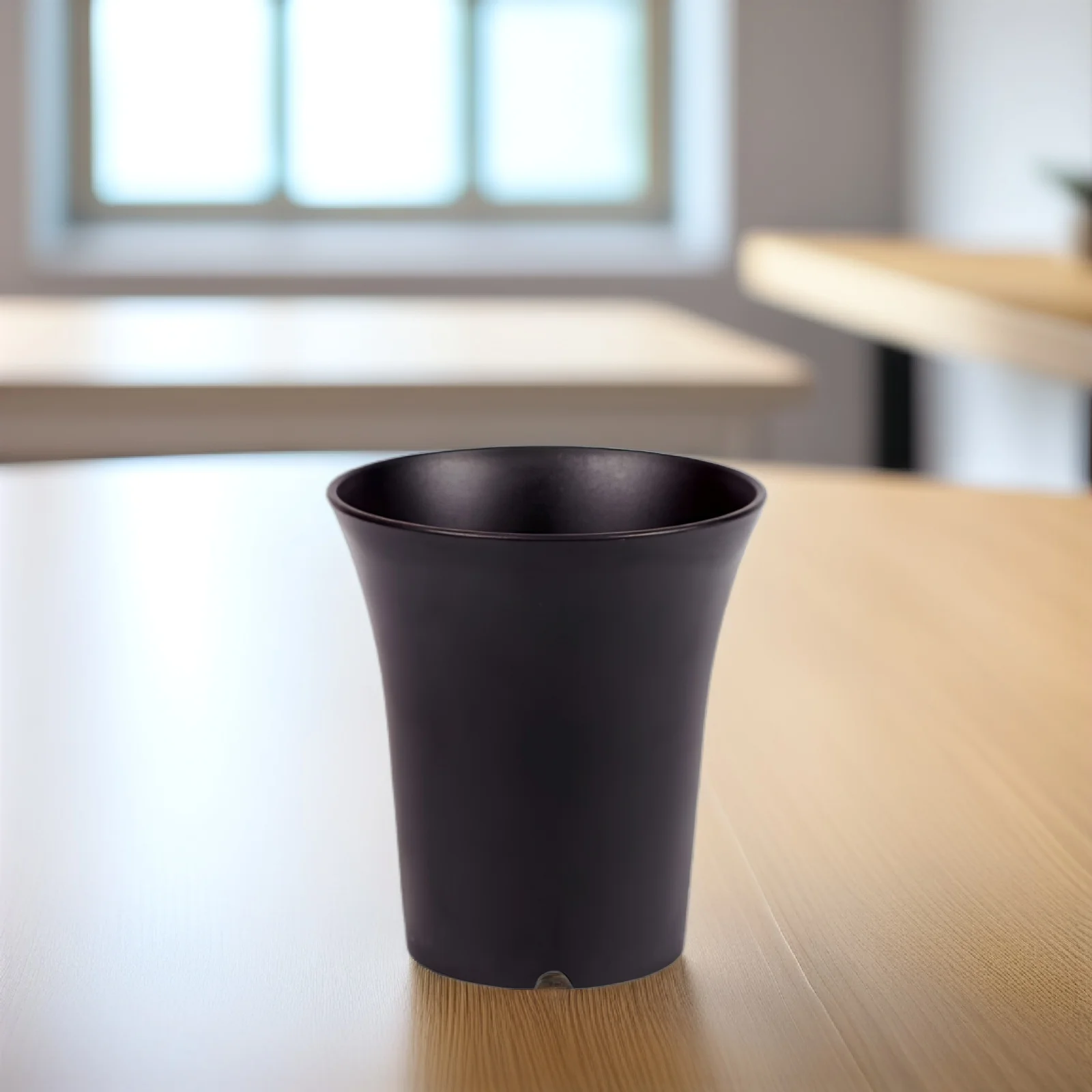 6 قطعة أصيص زهور بلاستيكي أواني العصارة المستديرة للنباتات الداخلية مجموعة زارع الراتنج خفيفة الوزن ديكور المنزل والمكتب والحديقة #5