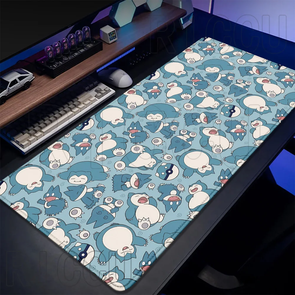 XXL Mouse Pad Pokemon Snorlax Office Accessories Gaming Large Gamer Keyboard Desk Mat Table Carpet 400X900MM Mousepad Computer