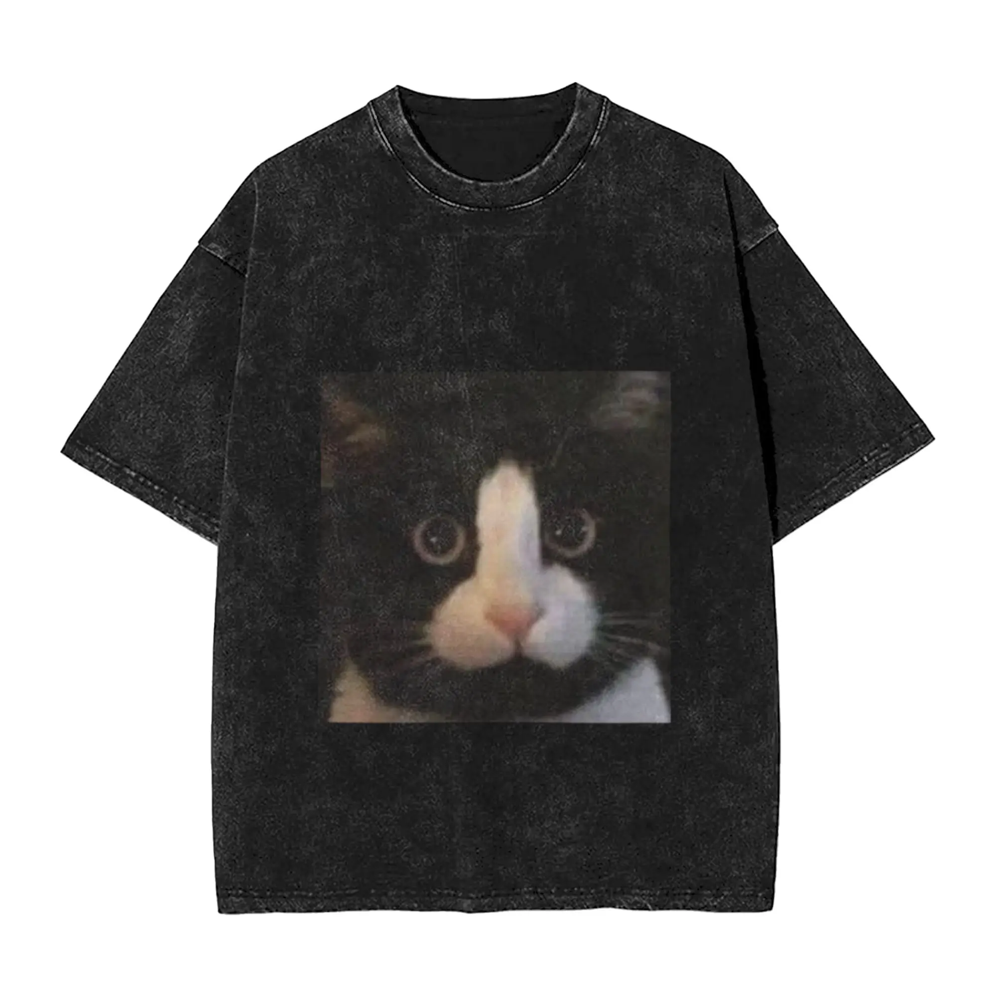 MeMe  Chicken Cat  Classic Comfort A Vintage Oversized Cotton Unisex T-Shirts
