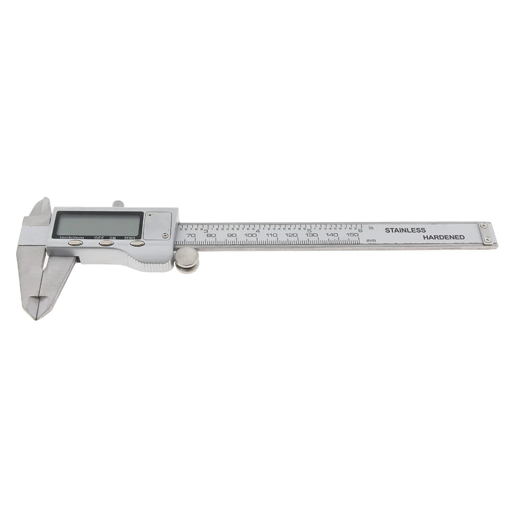 Electronic Digital Vernier Caliper Measuring Tool - 6 inch/150mm Waterproof with Large LCD Screen - Inch to Metric Conversion