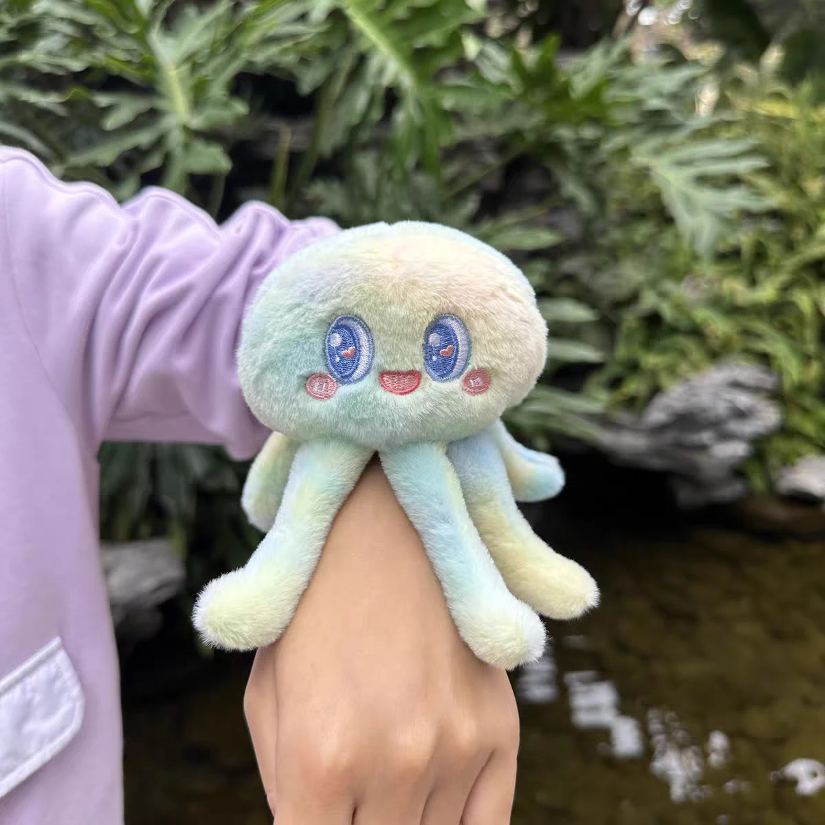 Farbverlauf Cartoon Oktopus Plüschtier, Langlebiges Oktopus Stoff-Plüschtier