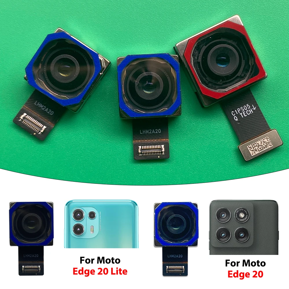 Cable flexible para módulo de cámara principal trasera grande y módulo de cámara frontal pequeña para Moto Edge 20 Lite 30 Fusion Neo 40 Neo