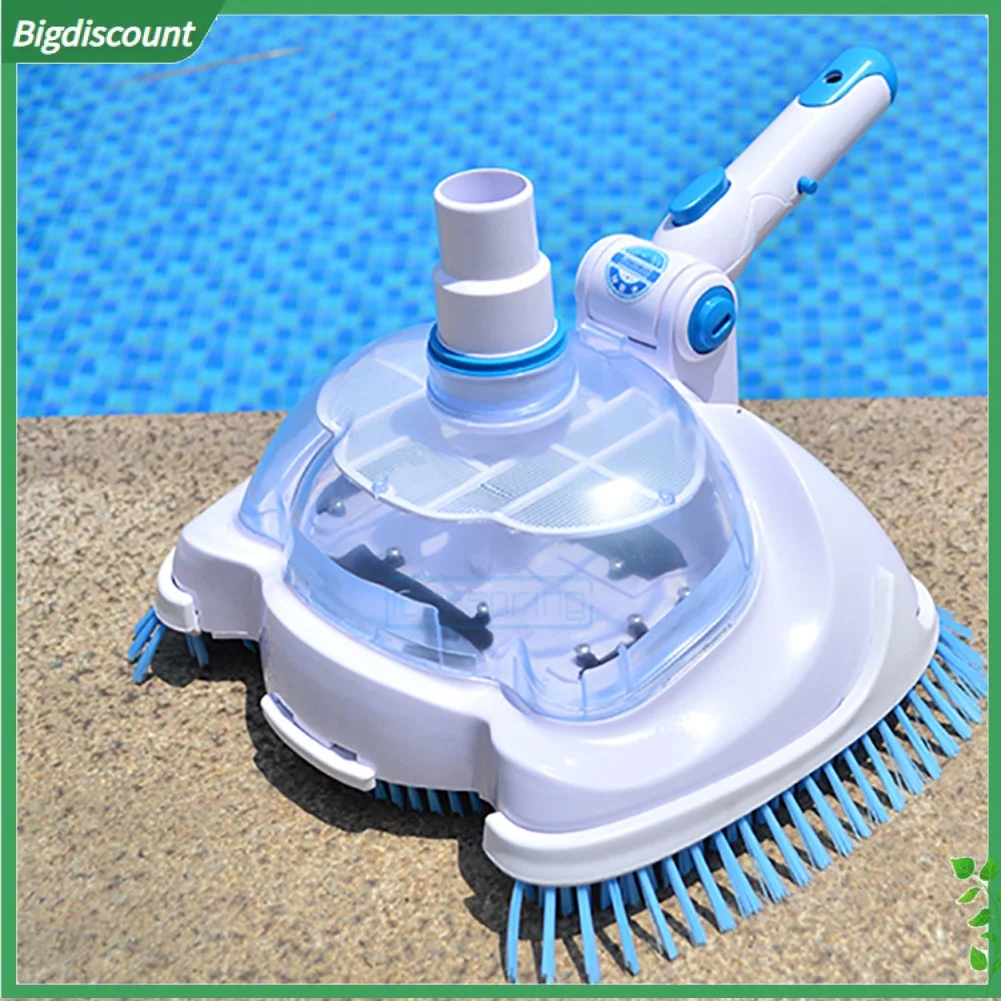 

E-Adjustable Angle Swimming Pool Suction Vacuum Cleaner Head Pond Cleaning Tool