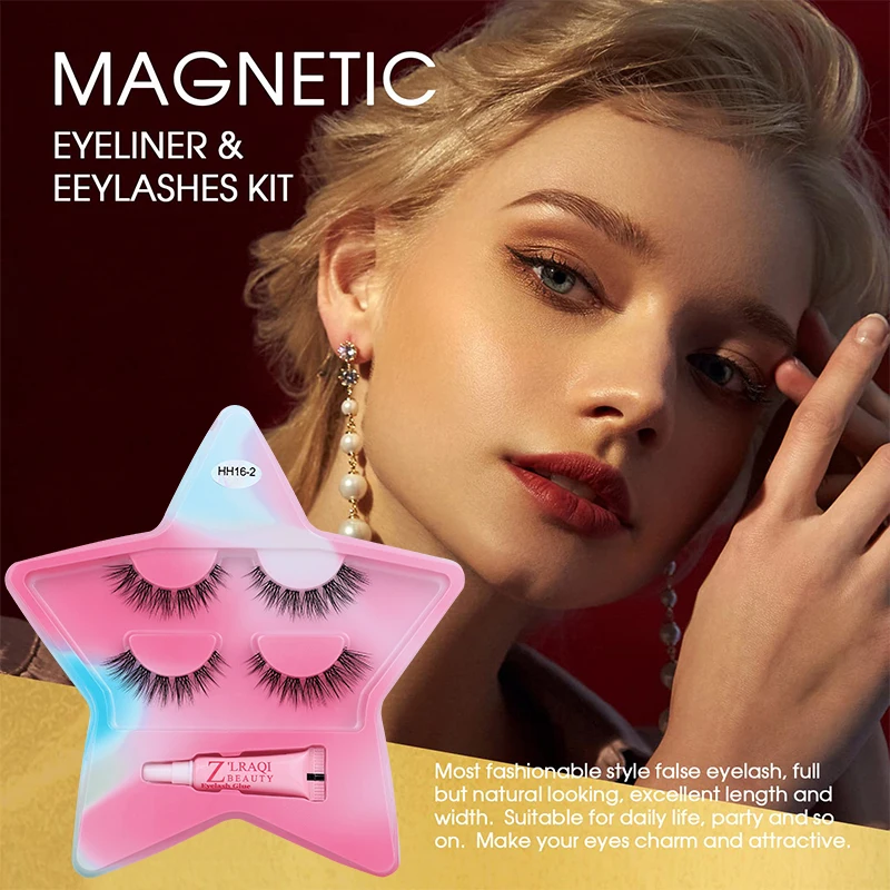 Transparent Stem Glue Set Natural Warping Flexible Long False Eyelashes Extensions for Eyelash Extension Kit