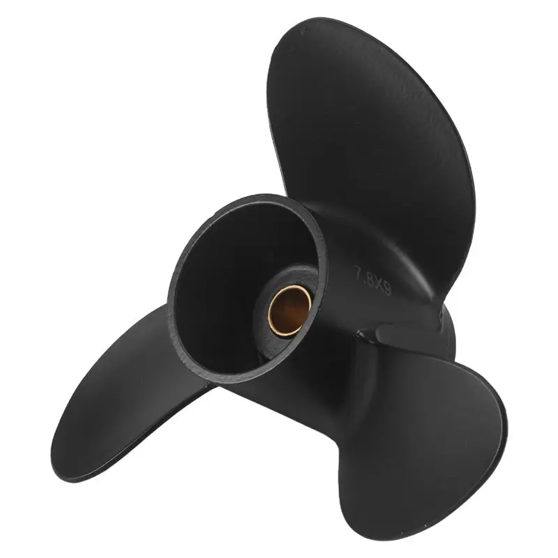 AU16-Outboard Propeller For Tohatsu Mercury Mariner 4Hp 5Hp 6Hp 7.8X9 Boat Screw 3 Blade 12 Spline Marine Engine Part