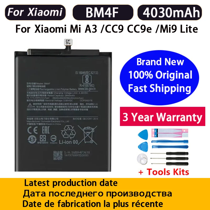 BM55 BM58 BM59 Original Battery For Xiaomi Mi 8 9 10 11 11i 11T Ultra SE Lite 5G Pro Batteries BM4F BM4N BM4X BM4Y BP42