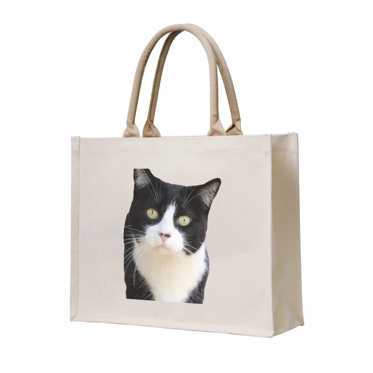 

Black and white tuxedo cat Tote Bag free delivery bags great bag Reusable bags custom fabric bag