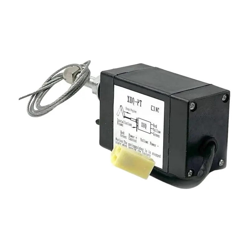 AB13-Diesel Generator Engine Flame Out Device Off Valve Stop Solenoid 12V NC Type DC12V Power Generator Parts Travel