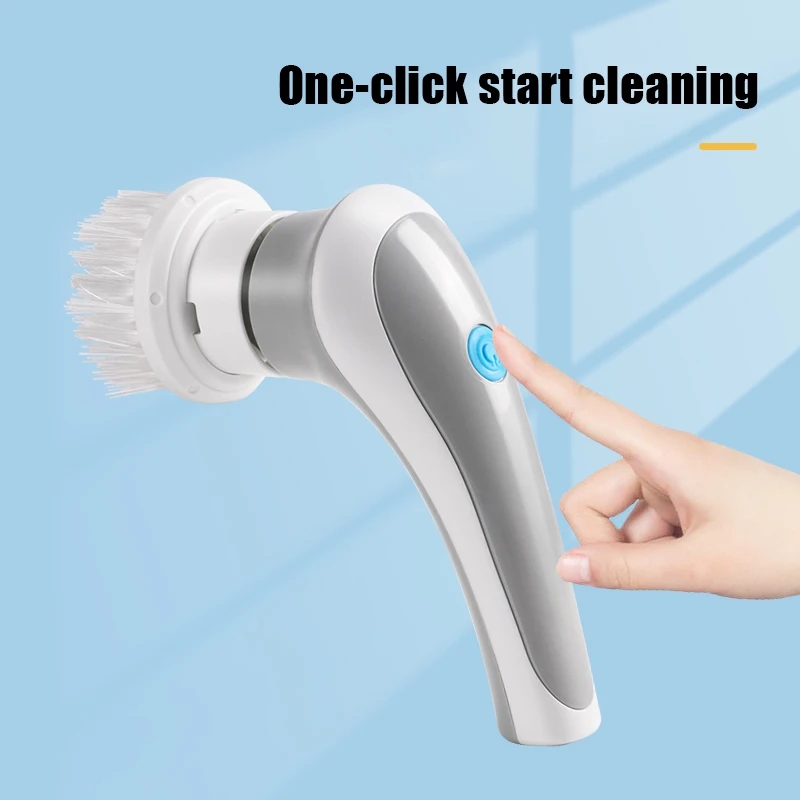 Multifunctional USB Rechargeable Electric Swivel Scrubber, 3-in-1 Cleaning Brush, Home Appliance Cleaning Tools