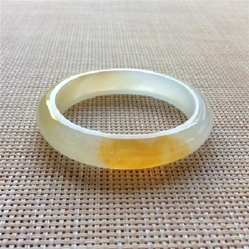 Jadeite bracelet, yellow jadeite bracelet, genuine ice-type jade, peace bracelet, imperial consort bracelet, old mine jadeite, c