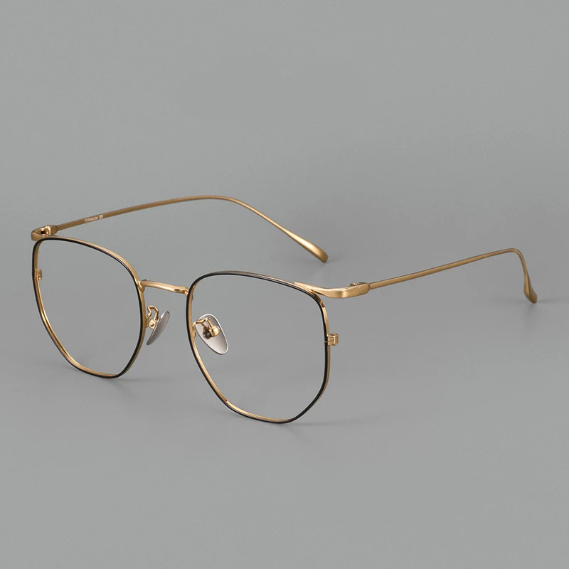 

New Vintage Ultra Light Pure Titanium Frame Glasses for Men High Quality Handmade Women's Optical Personalized Eyeglasses