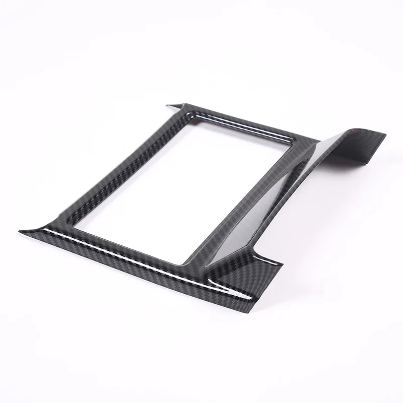 ABS Carbon Fiber For Mitsubishi Outlander 2022 2023 2024 Central Control Water Cup Holder Frame Cover Trim Interior Accessories view 4