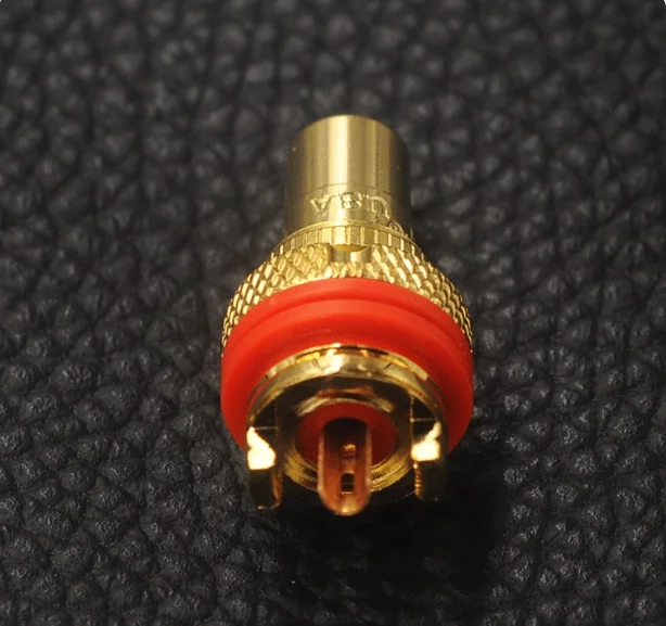 CMC805 Lotus Female Base Gold-plated RCA Socket HIFI Fever Speaker Audio Terminal Sound