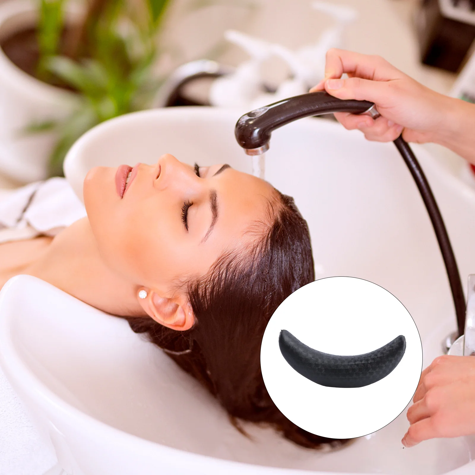 

1Pcs Barbershop Neck Rest High Quality Sponge Material Perfect Fit for Shampoo Basins Shampoo Pillow Hair Washing Pillow