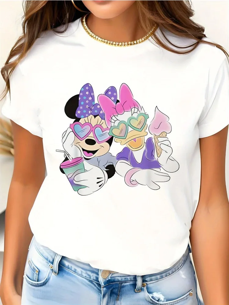 

Женская футболка в богемном стиле, хлопковый топ с круглым вырезом и принтом на все сезоны, повседневная одежда, летняя мода, женская одежда в стиле Харадзюку