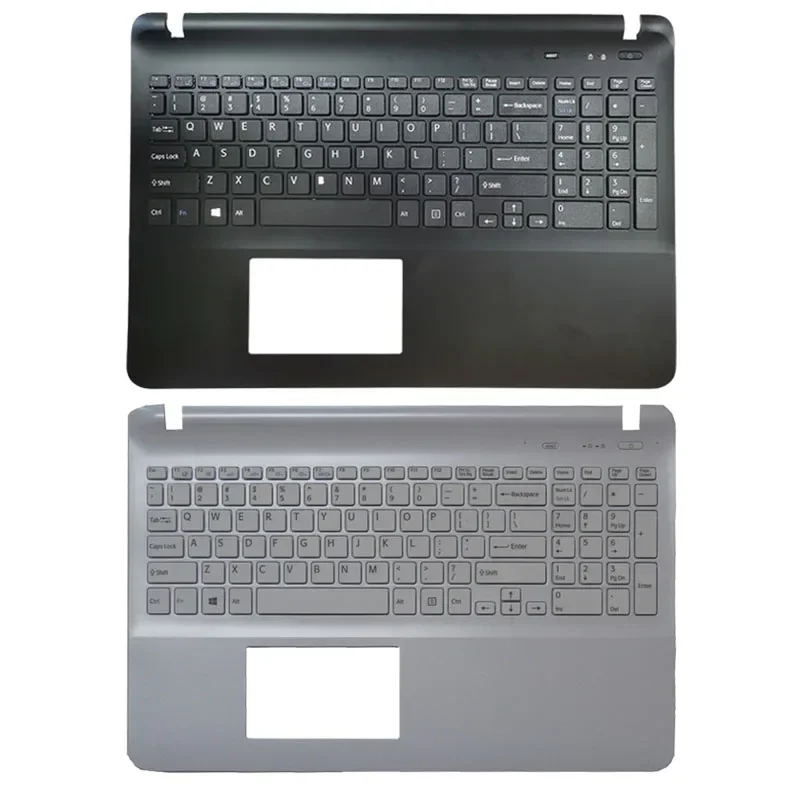 US laptop keyboard for sony Vaio SVF152C29U SVF152C29W SVF152C29X SVF152A29L SVF152C29L black/white Palmrest upper Cover