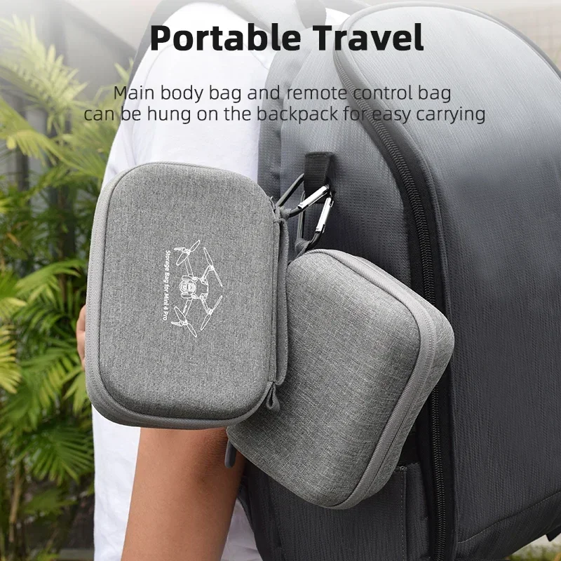 Storage Bag for DJI Mini 4 Pro Remote Controller Drone Body Portable Carrying Case Handbag Smart Controller Accessories