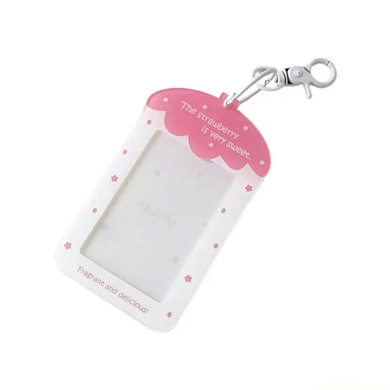 3 Inch Photo Case With Acrylic Design For Card Membership Card, Easy To Carry