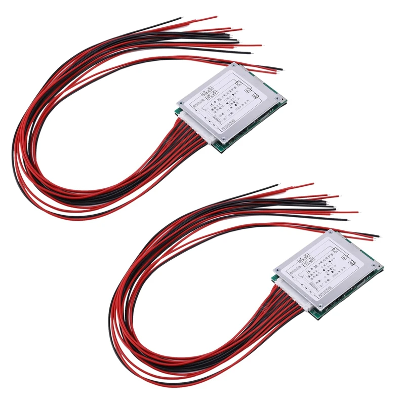 2X 16S 60V 35A Li-Ion Lithium 18650 Battery BMS PCB Protection Board With UPS Energy Inverter