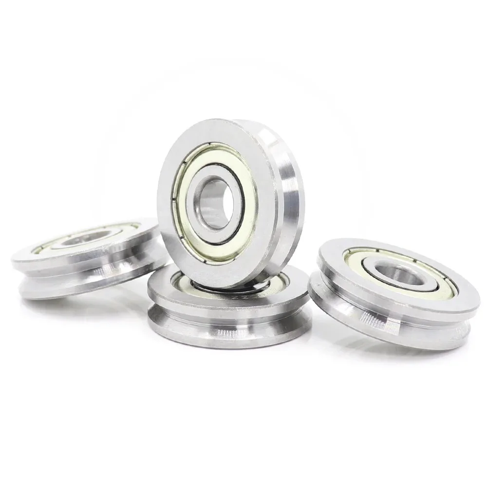 Internal aperture 10mm non-standard ( 2 Pcs ) 10*37*12*14 mm Pulley Wheel Bearings H U V Guide Track Roller Bearing