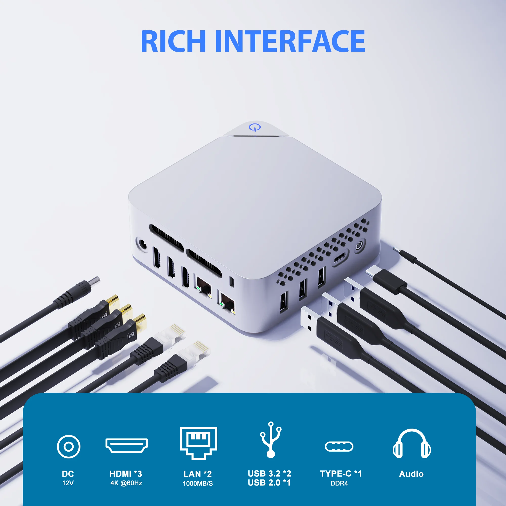 T8 Pro Mini PC Gamer Intel N150 CPU MINI PC Gaming DDR4 16GB RAM 512GB SSD M.2 SATA WIFI 4K HD BT4.2 HDMI 3.0 Desk Mini Computer