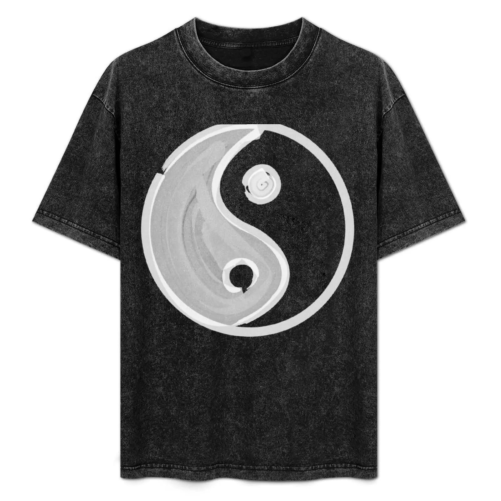 

Ying-Yang (white) T-Shirt Basic Daily Outfit Short Sleeve Tee