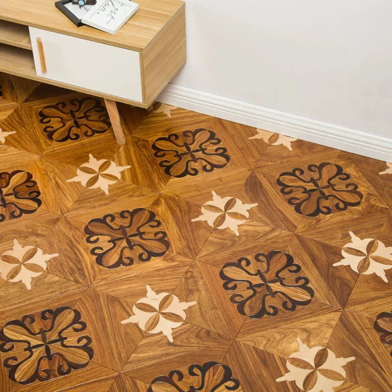 Parquet multistrato pavimento in legno massello sfondo muro casa art parquet Ya Huali pavimento in parquet quadrato