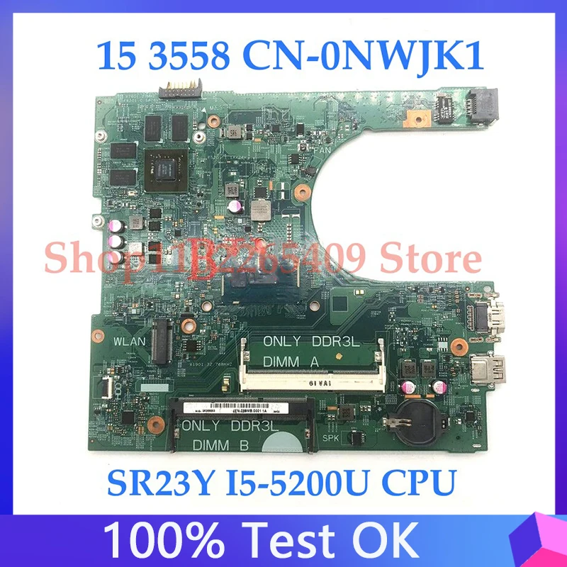 

MainboardCN-0NWJK1 0NWJK1 NWJK1 для Dell Inspiron 15 3558 материнская плата для ноутбука 14216-1 с процессором I5-5200U 920M 2 ГБ 100% Протестировано полностью