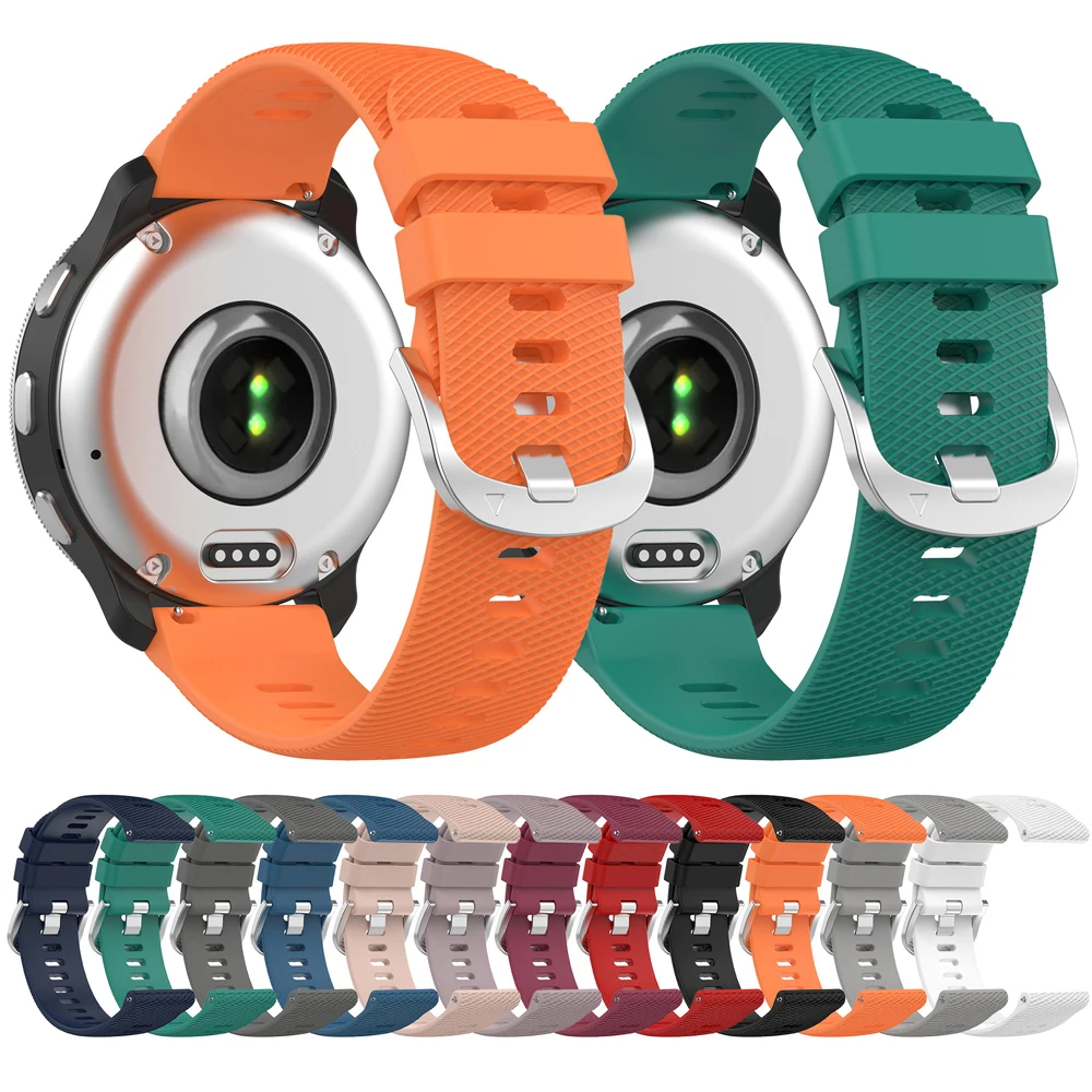 Silicone 20 22mm WatchBand For Garmin Venu 3 Strap Forerunner 265 255 245 165 Music Vivoactive 6 5 Band venu sq/2 Plus Bracelets