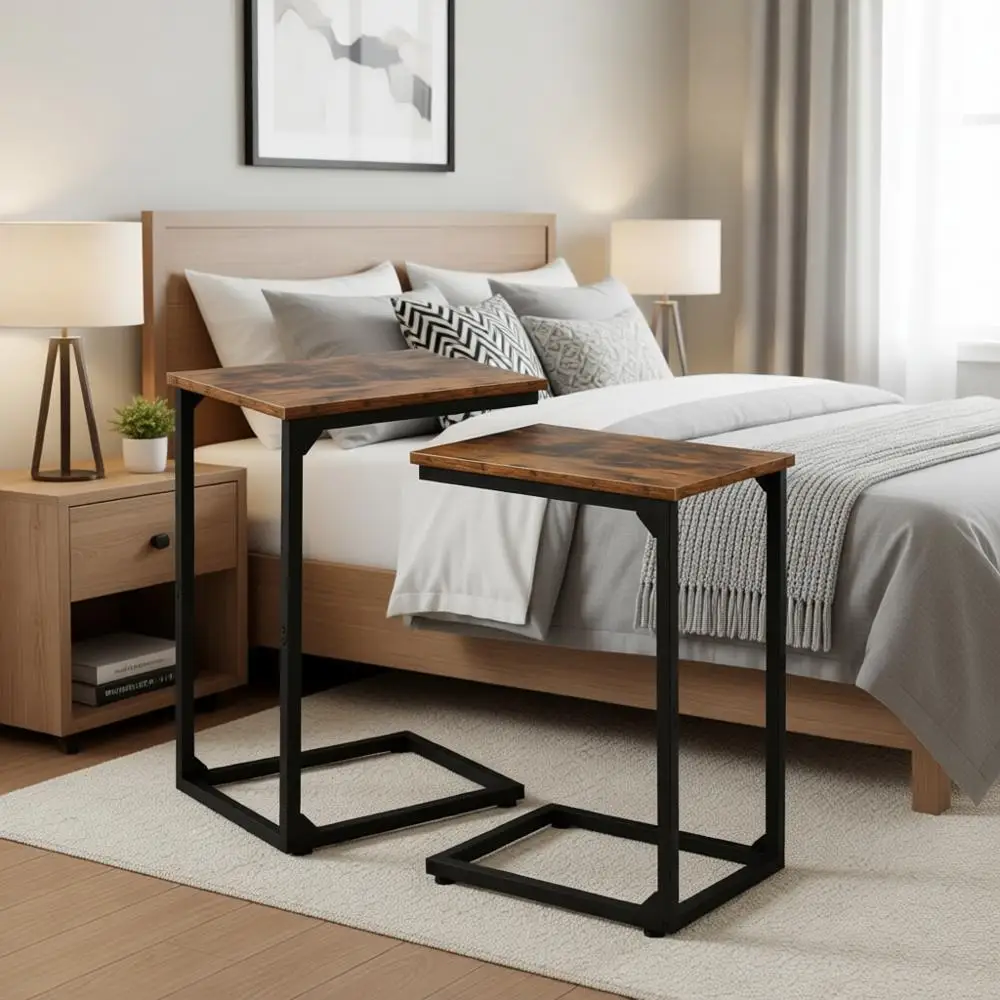 C Shaped Side Table…