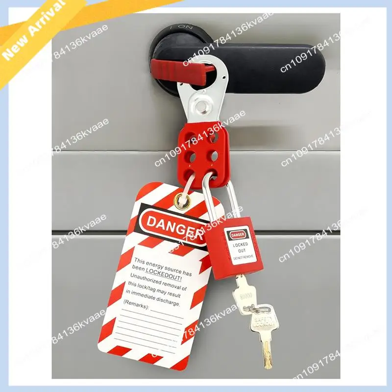 

M01K Lockout Tagout Station,6 Pcs Safety Padlock, Lockout Station, 2 Pcs Hasp,32 Pcs Tags 20 Pcs Zip Ties,For Electric Power