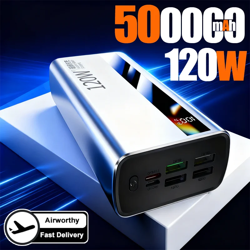 

VIVO 200000 мАч Power Bank 120 Вт Быстрая зарядка Портативное зарядное устройство большой емкости Moblie Powerbank для iPhone Samsung Huawei