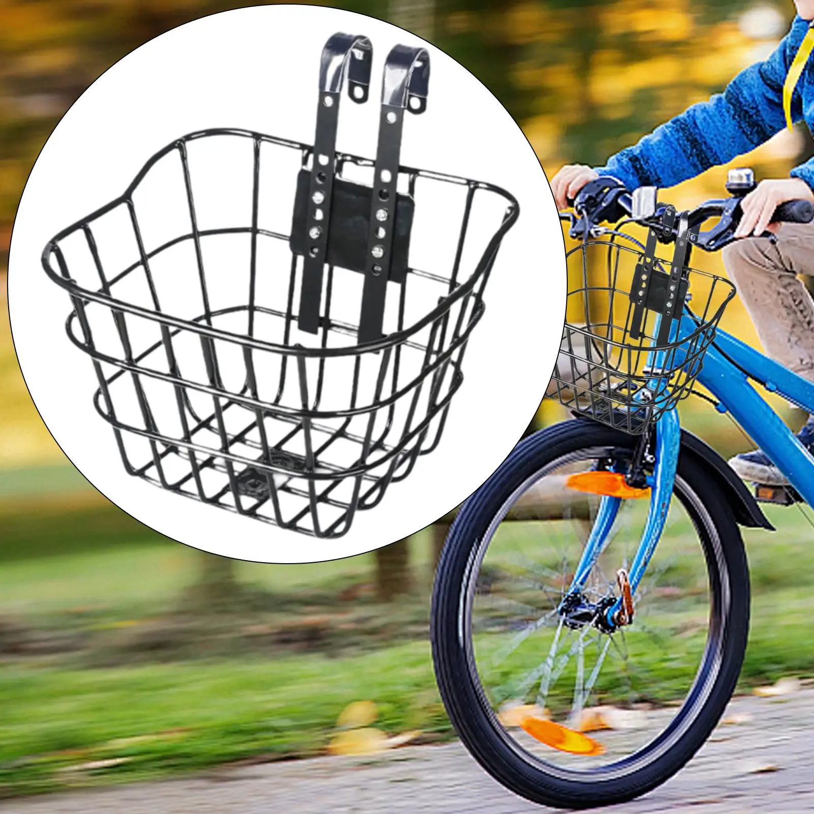 Kids Bike Basket Front Decoration Handlebar Basket Simple Child Bicycle Basket