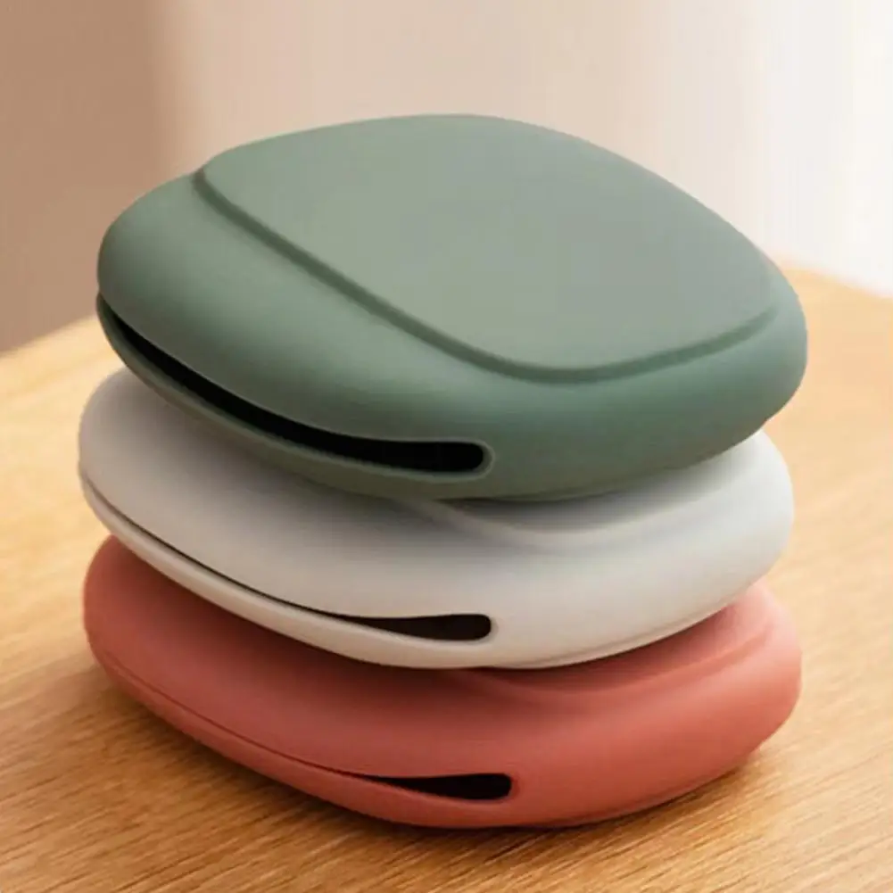 Silicone Storage Bag for Data Cable & Wired Earphone Headphone Organizer Portable Storage Carrying Case Soft Mini Key Box