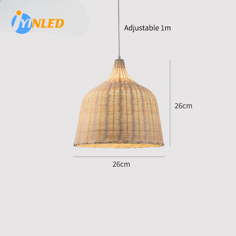 

26*26CM Southeast Asia pendant lamp Japanese style pendant lights E27 lights LED bulb lighting Wicker lights Rattan Pendant lamp