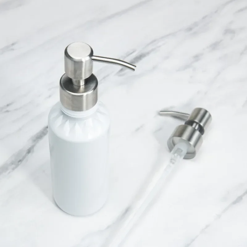 Hand Soap Dispenser Nozzle Kitchen Stainless Steel Foam Sink Liquid Soap Dispenser Nozzle Accessories Bathroom Supplies