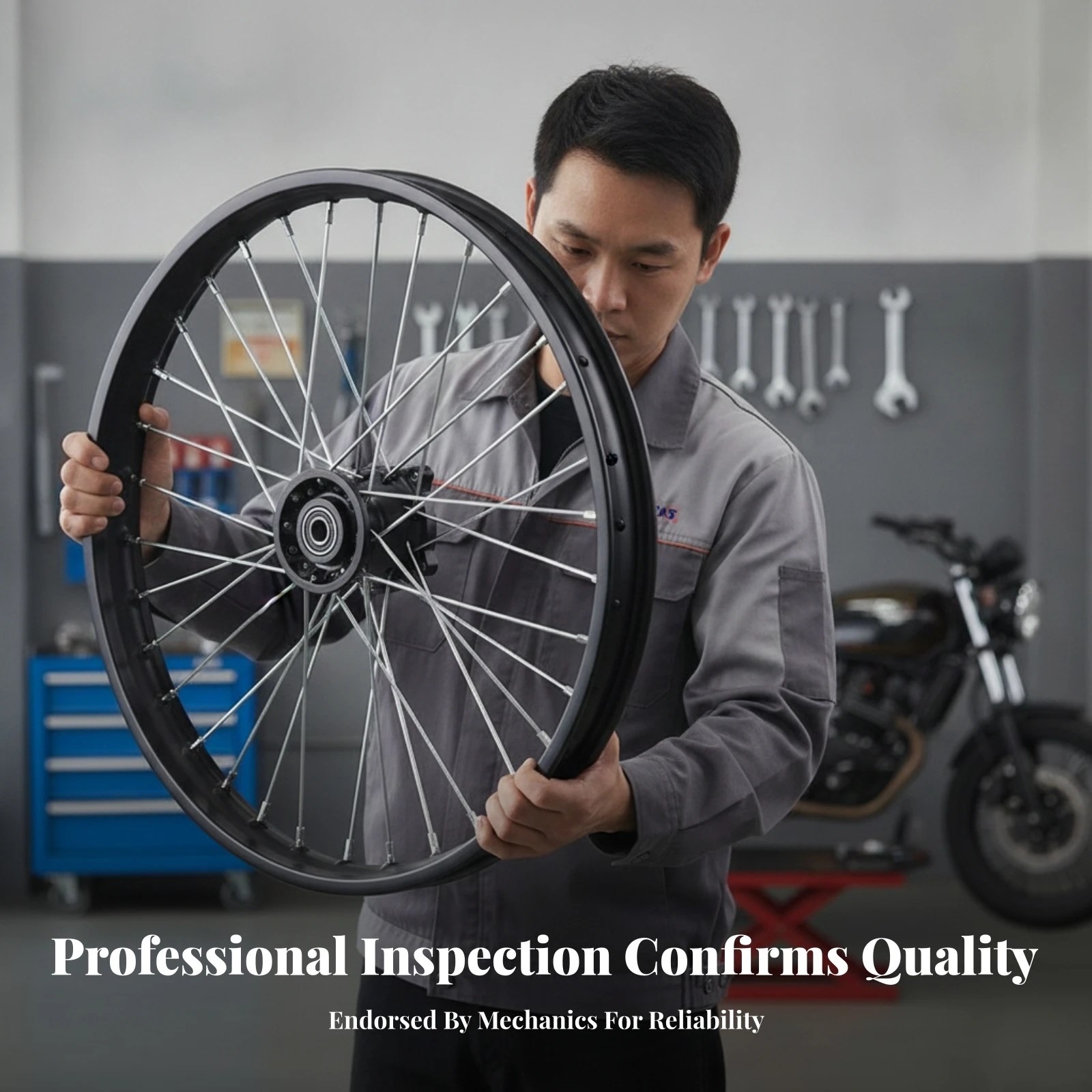 Front Wheel with 15mm Hub Impact Resistant Front Wheel Assembly Easy to Install Long-Lasting for Riders, Dirt Bike Maintenance
