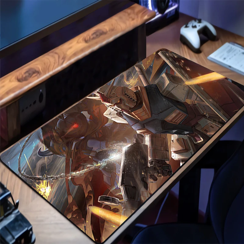 

Mousepad Mechanical Warrior RX-78-2 Gundam Gaming Mouse Pad Rubber Desk Mat HD Keyboard Pad Extended Pad Non Slip Desk Mouse Mat