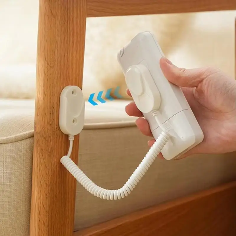 Self-Adhesive Remote Control Holder Magnetic No Drill with Spring Rope for TV AC Smart Home Device Remote Organizer