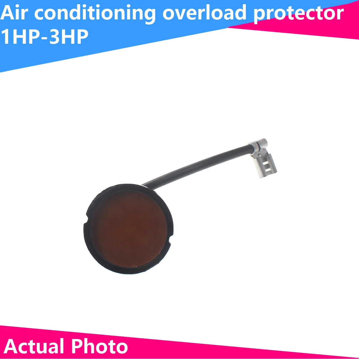 

1PCS 1P 1.5P 2P 3HP Round Thermal Overloaded Protector Starter for 220V Air Conditioner