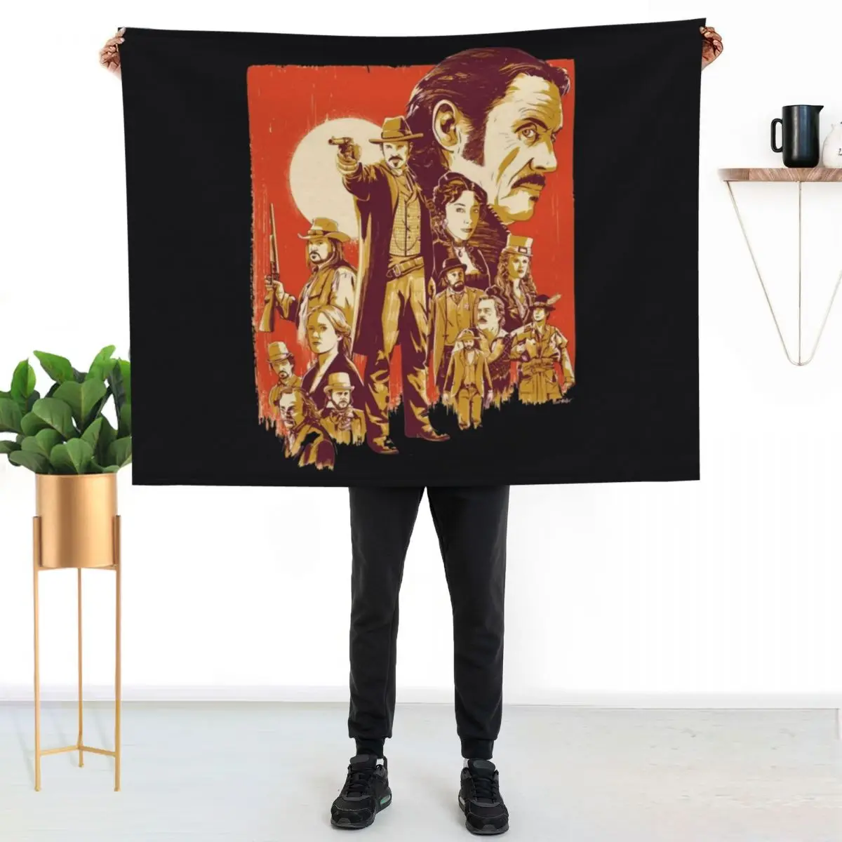 

Deadwood - HBO Series Artwork \t Throw Blanket Versatile Cozy Throw Blanket for All Occasions