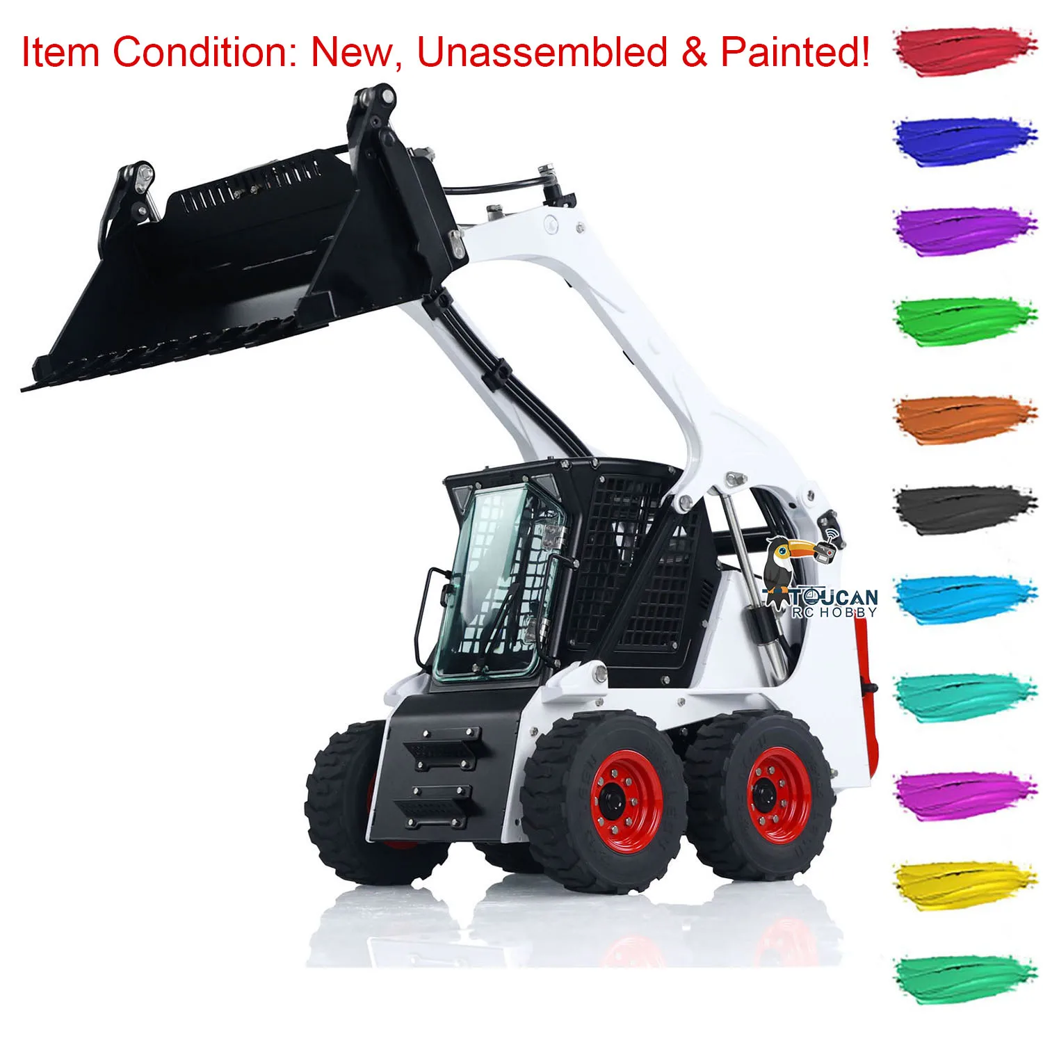 Outdoor Toys Lesu 1:14 Rc Hydraulic Rc Loader Aoue Lt5H Skid-Steer Wheeled Radio Toucan Truck For Boys Gifts Thzh1450