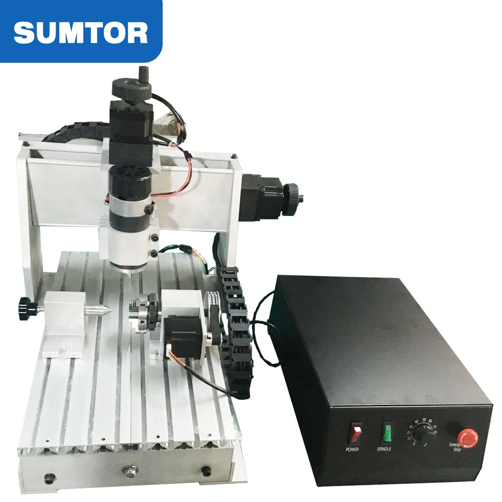 ミニCNC 3020木材彫刻機、4軸CNCルーター、ペットタグのロゴやプラスチック看板の彫刻に