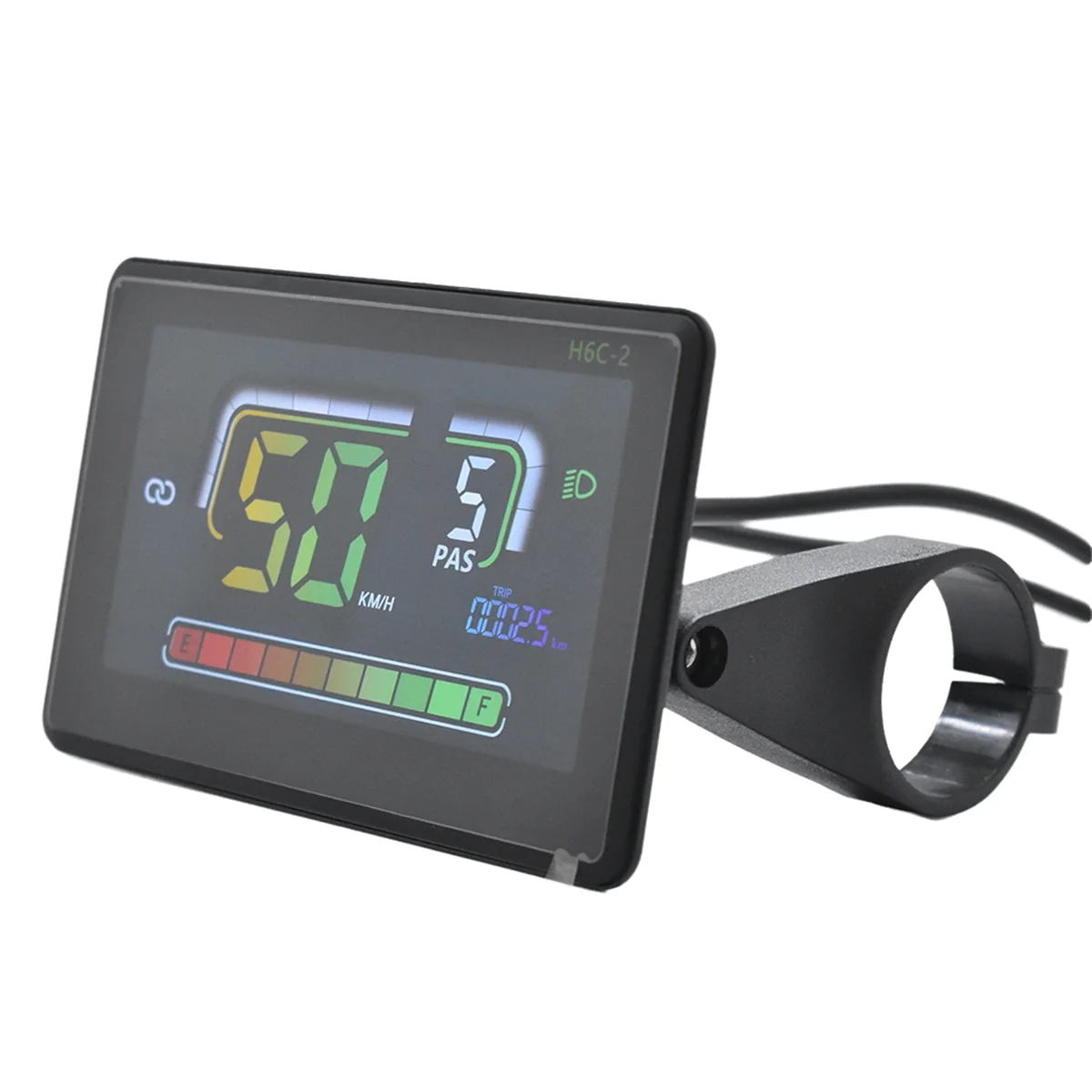 NEW H6C-2 E-Bike Bluetooth Speedometer LCD Display Electric Scooter Meter Dashboard UART for Mountain Electric Bike SM6PIN
